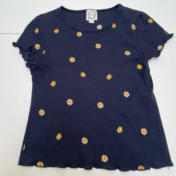 Embroidered Daisy Shirt - Picture 1 of 2